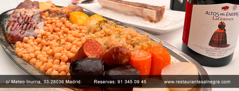 Madrileño o Gallego, el cocido es lo más - restaurante Sal Negra
